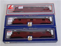 Lot 653 - 3 Lima ex GWR parcels railcar all BR maroon...