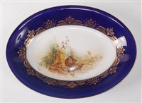 Lot 2090 - A Royal Worcester porcelain dish, the central...