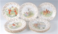 Lot 2105 - A set of twelve Edwardian Collingwood...