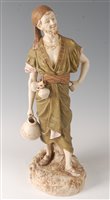 Lot 2095 - A pair of Royal Dux Bohemia figures of...