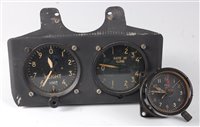 Lot 16 - A Kelvin Hughes aircraft instrument panel Type...
