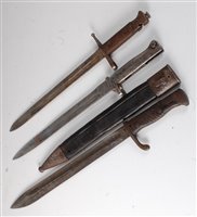 Lot 186 - A German 1898/05 pattern butcher bayonet,the...