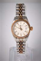 Lot 2346 - A lady's Rolex Oyster Perpetual stainless...