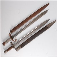 Lot 190 - A Spanish model 1893 bayonet, the 38cm...