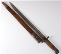 Lot 191 - A British 1907 pattern bayonet, the 43cm...