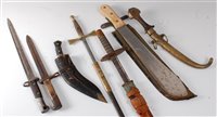 Lot 194 - A Masonic ceremonial sword, in a brass mounted...