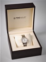Lot 2352 - A lady's Tag Heuer Carrera automatic diamond...