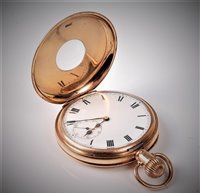 Lot 2384 - A gentleman's 9ct half hunter pocket watch,...