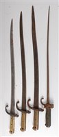 Lot 197 - A French model 1866 chassepot bayonet, the...