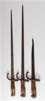 Lot 200 - A French model 1874 Gras bayonet having a 52cm...