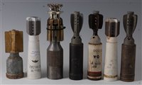 Lot 294 - A WW II No. 68 A.T. III rifle grenade,...