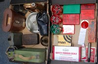 Lot 296 - Two boxes of miscellaneous militaria to...