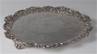 Lot 2136 - An early Victorian silver salver, having...