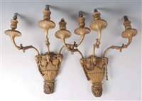 Lot 2426 - A pair of early 20th century gilt metal and...