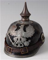 Lot 104 - An Imperial German pickelhaube having a...