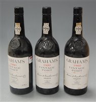 Lot 1298 - Graham's 1980 vintage Port, three bottles