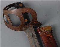 Lot 265 - An early 20th century Dutch Naval Klewang,...
