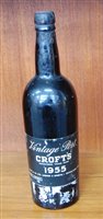 Lot 1256 - Croft's 1955 vintage Port, one bottle