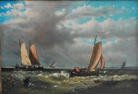 Lot 2586 - Abraham Hulk Snr (1813-1897) - Off the coast,...
