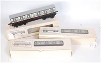 Lot 303 - 3x Highfield Models LNWR bogie coaches - 2x...