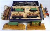 Lot 319 - A large tray of postwar Hornby including M1...
