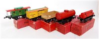 Lot 325 - 5x Hornby prewar boxed wagons including...