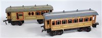 Lot 327 - 2x Bing GI bogie coaches including...