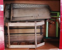 Lot 334 - A small tray containing a Bing 2 rail viaduct...