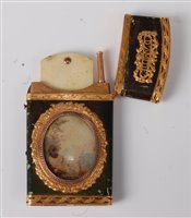 Lot 2391 - A late 18th century French leather and gold...