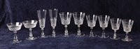 Lot 2112 - A Val St Lambert extensive suite of glass in...