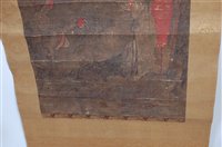 Lot 2459 - A cased set of three Chinese scroll paintings...