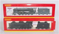 Lot 644 - Hornby R2244 BR black class 9F engine and...