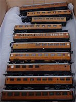 Lot 811 - A made up rake of 10 Kirk Gresley teak...
