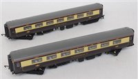 Lot 813 - 3 Hornby BR Mk2 coaches in Pullman livery as...