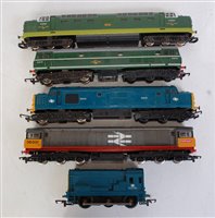 Lot 925 - 5 diesel locomotives BR green AIA-AIA, 2 tone...