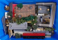 Lot 926 - 3 plastic stacker boxes and 2 trays containing...