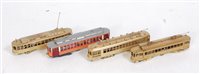 Lot 951 - Small tray containing 4 Suydam H0 brass...