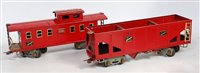 Lot 357 - 6 x assorted American Flyer GI bogie wagons...