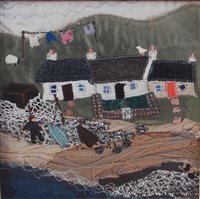 Lot 262 - Carola Gordon (b.1940) - Three cottages, mixed...