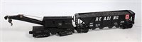 Lot 367 - Lionel Lines black 12 wheel plastic breakdown...