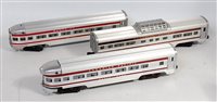 Lot 382 - 5 x Lionel Lines silver bogie coaches...