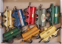 Lot 410 - 8 assorted Hornby petrol/oil tankers including...