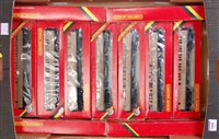 Lot 1008 - 11 boxed Hornby early series Gresley teak...