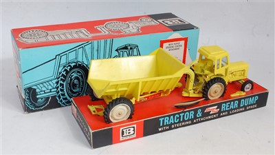 Lot 1220 - A Britains No. 9630 Fordson tractor and rear...