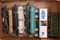 Lot 461 - A large tray of 5 x GI wagons including blue...