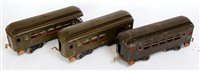 Lot 462 - 3 x Lionel standard GI olive green New York...