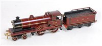 Lot 475 - Bing 0-4-0 loco and tender LMS 1924 C/W...
