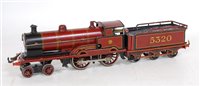 Lot 476 - Bing for Bassett Lowke 4-4-0 loco and tender,...
