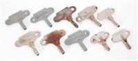 Lot 481 - Ten post war Hornby keys (VG)