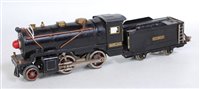 Lot 517 - Metal black Lionel Lines steam outline 2-4-0...